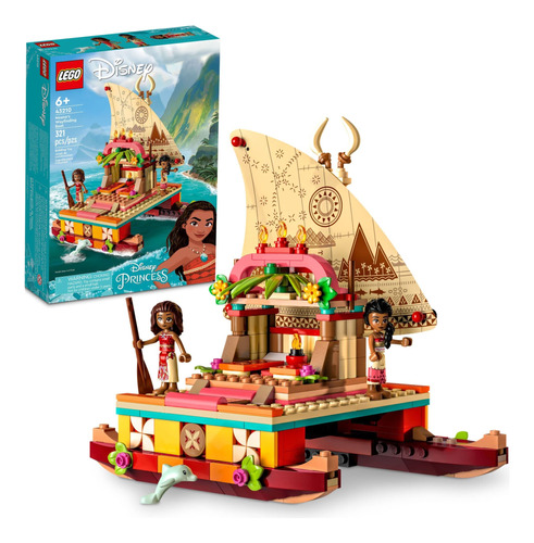 Lego Disney Princesa Moana Y Sina Bote Con Delfin