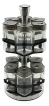 Comprar 12 Especieros Organizador De Vidrio Cuadrados Cn Tapa Metal 