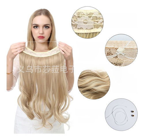 Extensiones De Cabello En U 40cm 16 Pulgadas Voluminosas