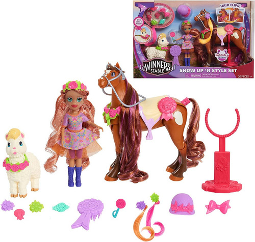 Muñeca Original Winners Stable Set De Juego 20 Piezas