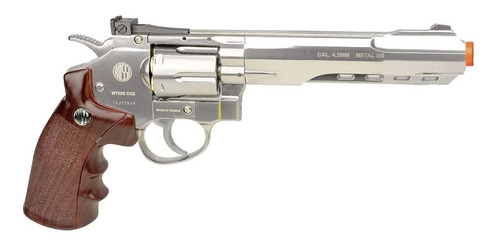 Revólver Airgun Co2 702s 4.5mm + 5 Co2 + 1000 Esfera + Óleo