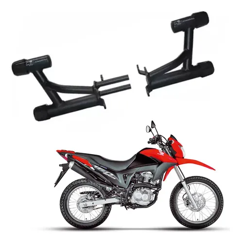 Protetor Wheeling Moto Honda Bros 160 Preto 2014 Até 2023