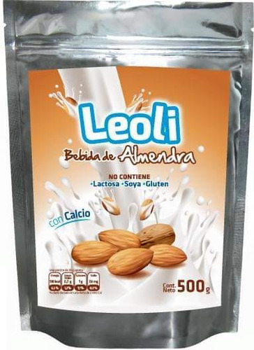 Leche Almendra Polvo No Contiene Soya Ni Gluten Con Calcio