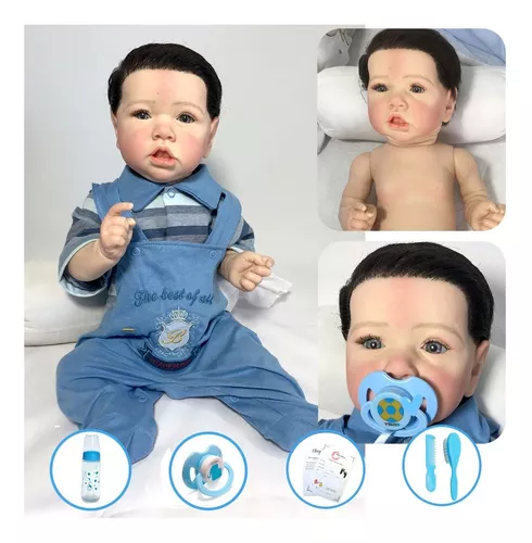 Bebê Reborn Original Legítima Toda A Mão 100% Silicone Macio