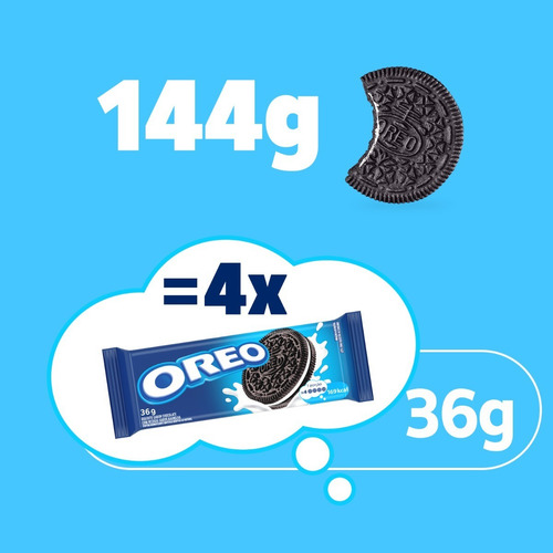 Imagem 6 de 8 de Biscoito Recheado Baunilha Oreo 144g