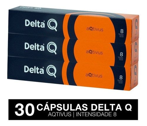 Kit 30 Cápsulas De Café Delta Q Aqtivus Intensidade 8