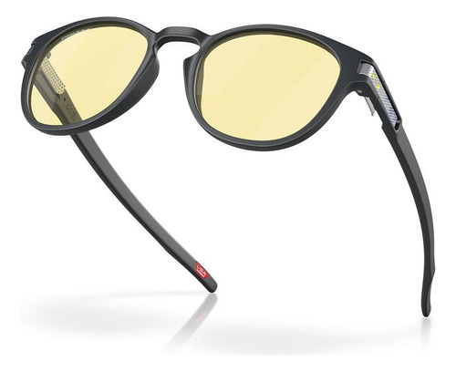 Gafas de sol Oakley Latch de carbono mate Prizm, lentes para juegos, color negro, lente azul