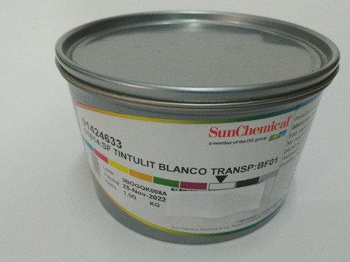 Tinta Blanco Trasparente De 1 Kilo Litografía