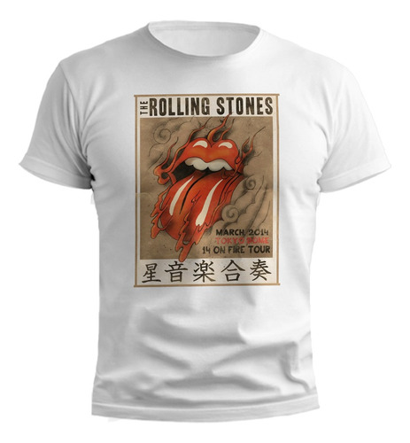 Remera The Rolling Stones Diseños Orientales Japones