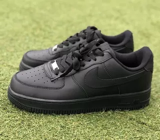 Tenis Nike Air Force 1 Low Negros Hombre Mujer Niños 23