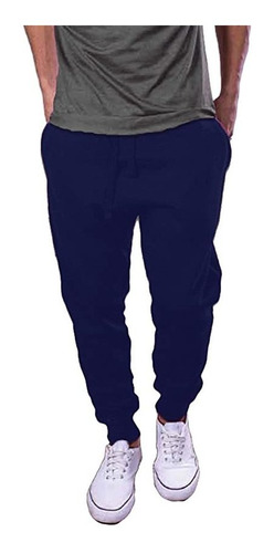 Joggers Azul Marino Colegial Tela De Mono Todas Las Tallas