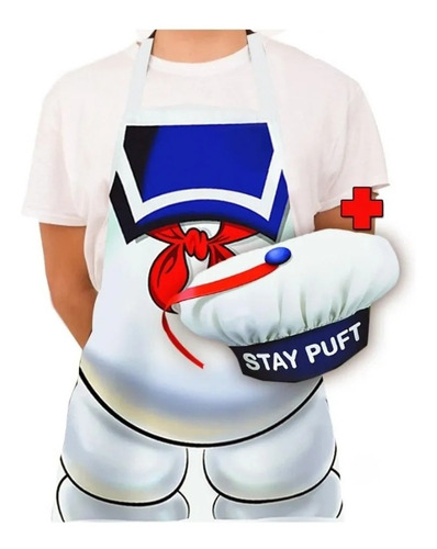 Delantal De Cocina Ghostbusters Marshmallow Man (stay Puft) Color Stay Puft