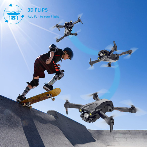 3t6b Drone Con Cmara Para Adultos Y Nios, Dron Fpv Plegable