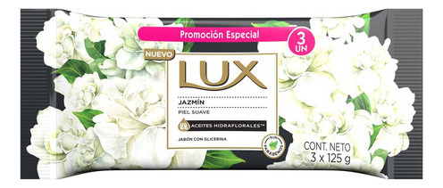 Lux - Jabon Barra - Jazmin - 3 X 125 Grs