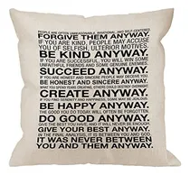 Comprar Hgod Designs Funda De Almohada Con Citas Inspiradoras, Funda