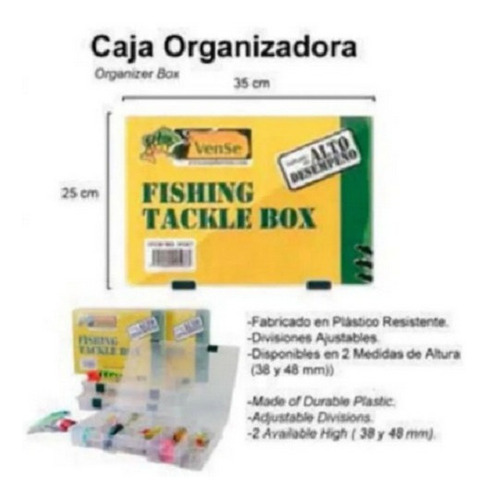 Caja Organizadora Con Divisiones Señuelos Vense3.8 Matafish