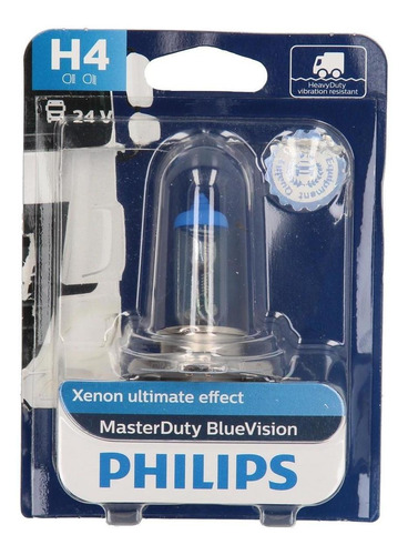 Lampara Philips H4 (13342) 24v 75 70w P43t38 Masterduty Blue