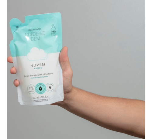 Refil Loção Corporal 350ml Cuide-se Bem Nuvem Oboticário