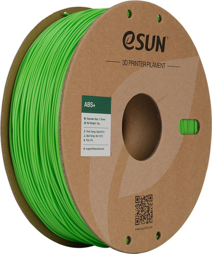Filamento 3d ABS+ Esun 1.75mm 1kg peak green
