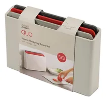 Comprar Set X3 Tablas De Cortar Picar Duo Organizador Joseph Joseph Lisa Blanco, Gris, Rojo, Negro