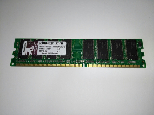 Memoria Ram Kingston Kvr400x64c3a/512 Ddr400 Pc3200 512mb