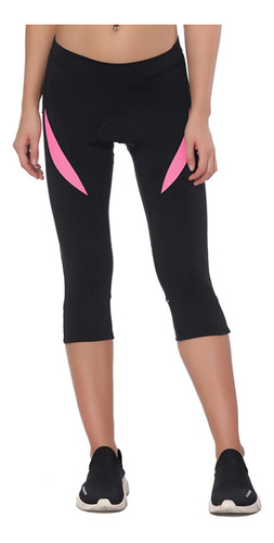 Santic Pantalon Corto Ciclismo Acolchado Para Mujer Capri