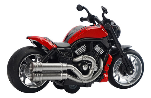 Motocicleta De Juguete Modelo De Aleación Musical A Escala 1