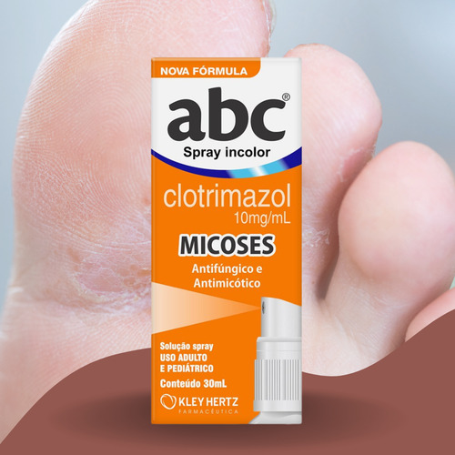 Kit C2 Abc Micoses E Fungos Spray 30ml Abc Kley Hertz