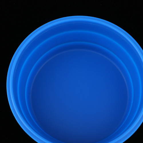 Hjq Cuenco Plegable De Silicona Azul De 400 Ml