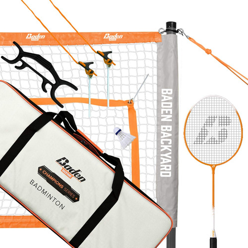 Baden Champions - Juego De Bdminton Naranja/gris