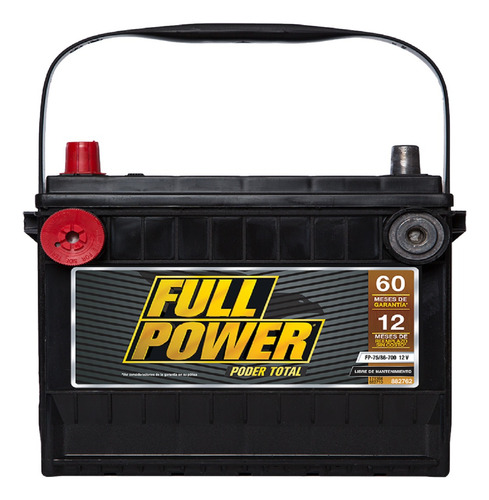 Pila De Carro Fullpower Modelo Fp-75/86-750. Entrega Cdmx.