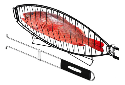 Parrilla Plegable Pescado Acero Inoxidable