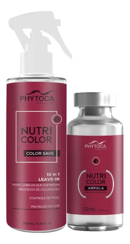 Kit Phytoca Nutricolor Save 10in1 Leave-in 250ml+ampola 15ml