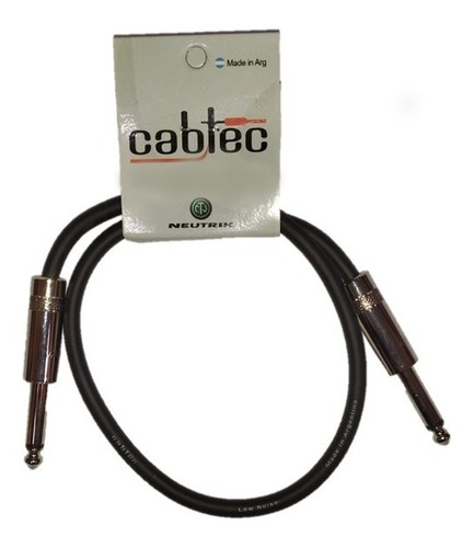 Cable Plug Plug Ts Mono 1 Metro Fichas Neutrik Rean Cab-tec