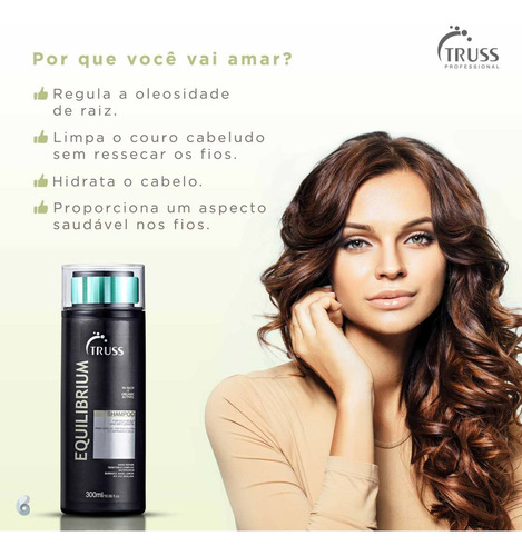 Truss Equilibrium Shampoo 300ml Cabelo Misto