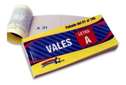 Talonario Vale Voto 100 Hj Pack 10un / Artesano Libreria