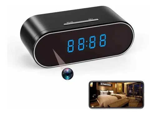 comprar Camara Espia Reloj Hd 1080p Wifi Sensor Movimiento Hopemob Color Negro