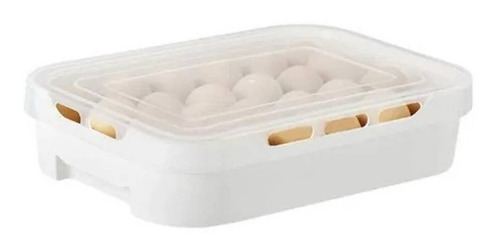 Canasta Porta Huevos Organizador Con Tapa Nevera My-051