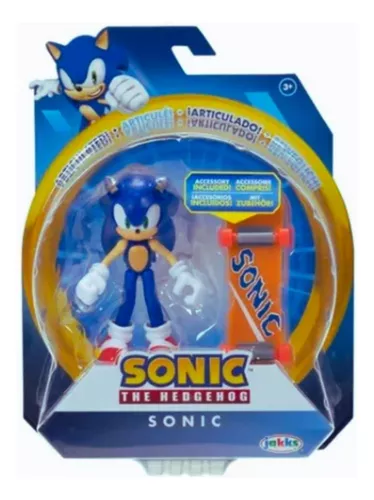 Boneco Sonic The Hedgehog Sonic Com Skate Acessório