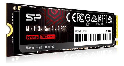 Silicon Power 2tb Ud90 Nvme 4.0 Gen4 Pcie M.2 Ssd R/w Up To