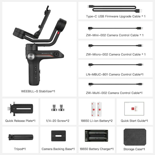 Estabilizador De 3 Ejes Zhiyun Weebill S Gimbal Para Réflex