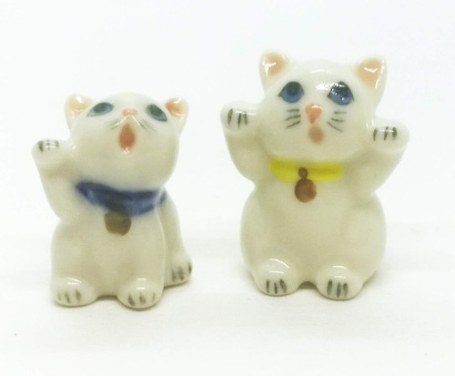 Gato Siamés De Cerámica Lovely Pet Set Miniatura Figu...