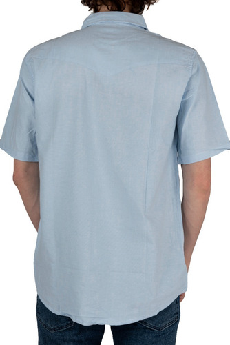 Imagen 2 de 2 de Camisa Lisa Manga Corta - Rosa / Celeste - Blue Air Jeans