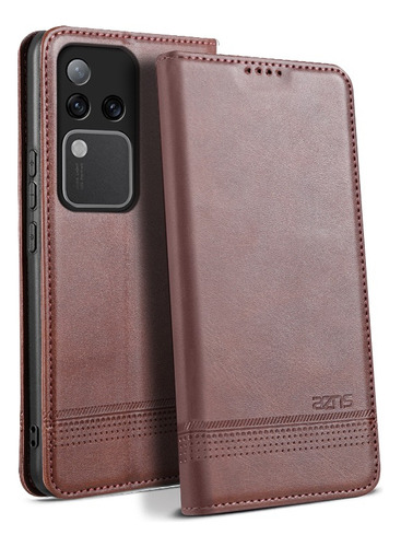For Vivo V30 5g Synthetic Leather Wallet Flip Card Slot Case