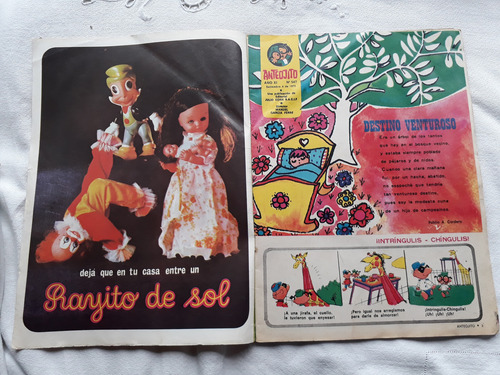Anteojito Nº 547 4/9/1975 Publicidad Rayito De Sol Piel Rose (Usado)