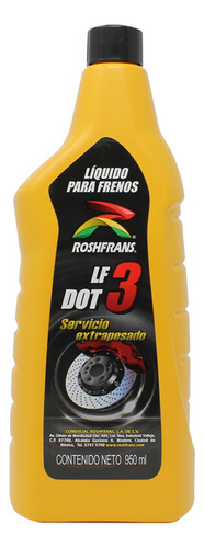 Liquido De Frenos Lf3 Dot 3 950 Ml Roshfrans