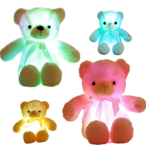 Oso De Peluche Con Luz Led, 2 Unidades, 30 Cm