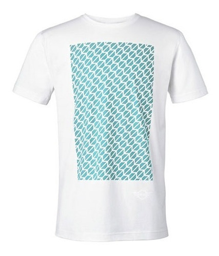 Remera Mini Cooper Blanca Estampada L