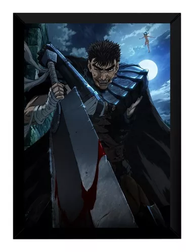 Quadro Berserk Arte Anime Mangá Poster Com Moldura em Promoção na Americanas