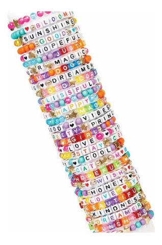 Set Para Hacer Pulseras Con Letras - Make It Real